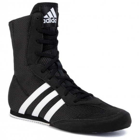 Adidas Box Hog 2 Black Boxing Shoes Boots FX0561 Unisex Mens 7 Women’s 8 EU 40 - Picture 2 of 16
